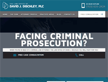 Tablet Screenshot of dischleylaw.com